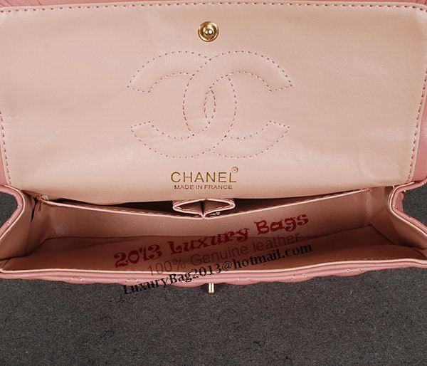 Chanel 2.55 Series Classic Flap Bag 1112 Pink Sheep Leather Gold