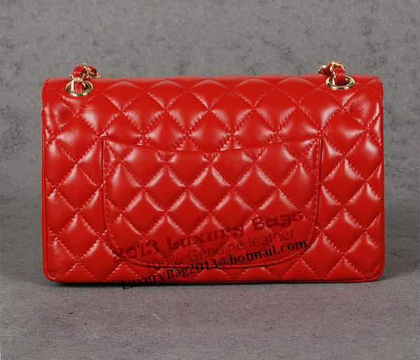 Chanel 2.55 Series Classic Flap Bag Red Sheepskin 1112 Multicolour