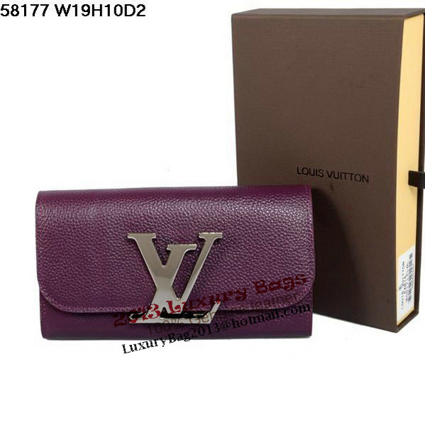 Louis Vuitton M58176 Purple Vivienne LV Long Wallet