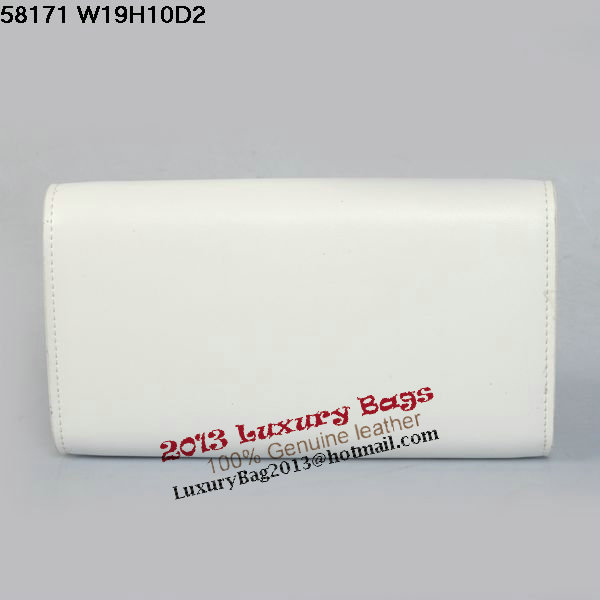 Louis Vuitton M58176 White Vivienne LV Long Wallet