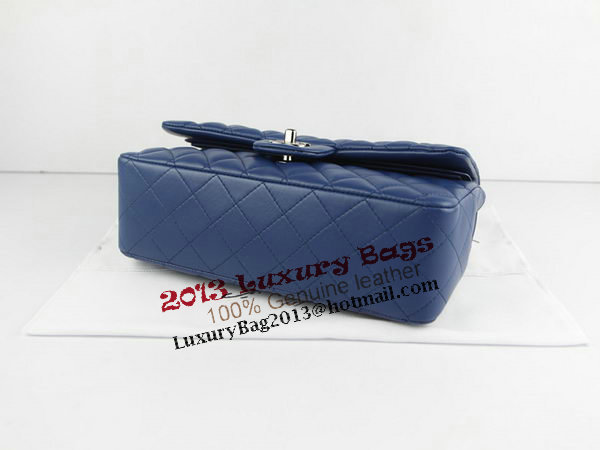 Chanel 2.55 Series Classic Flap Bag 1112 RoyalBlue Original Sheepskin Leather Silver