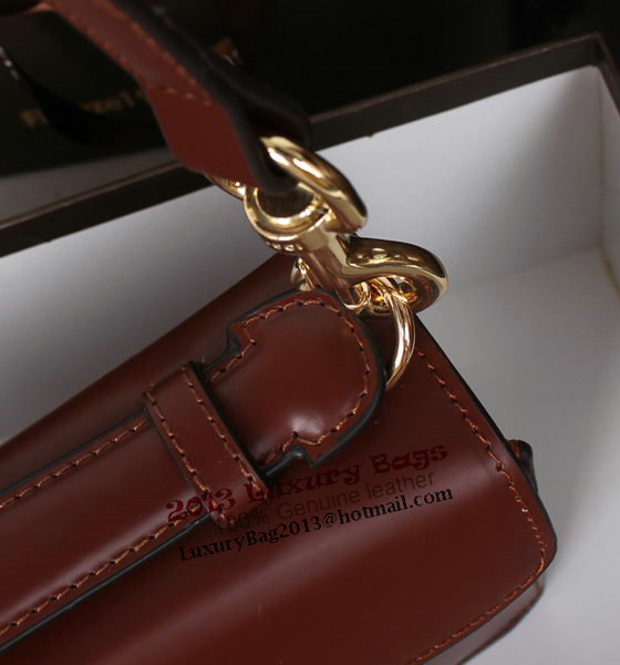 Gucci Lady Lock Calf Leather Briefcase Clutch 331823 Brown