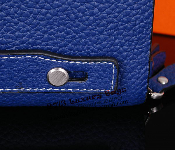 Hermes Evelyn Clutch in Grainy Leather H1013 RoyalBlue