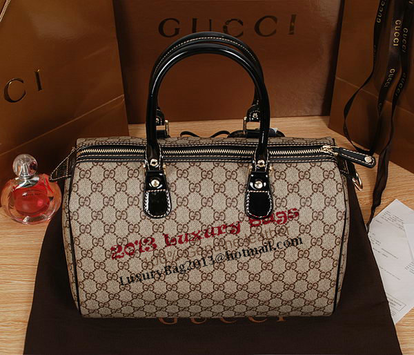 Gucci Joy Supreme Dog Canvas Boston Bag 189895