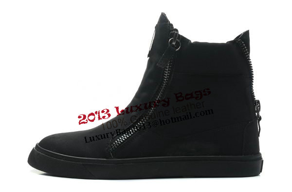 Giuseppe Zanotti Sneakers Suede Leather GZ0330 Black