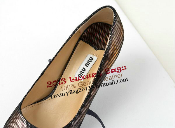 miu miu Sheepskin Leather Point-Toe Pumps MM2124 Silver