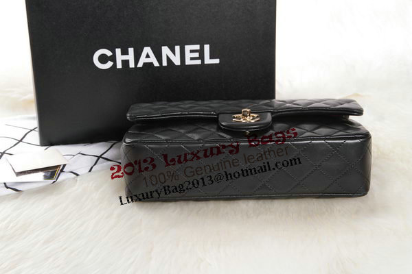 Chanel 2.55 Series Black Original Leather Classic Flap Bag A01112 Gold