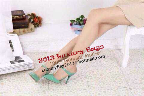 PRADA Pump Patent Leather PD0473 Light Blue