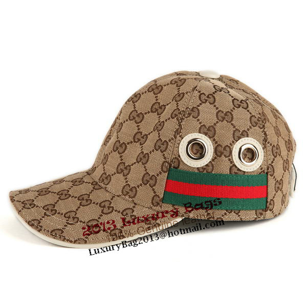 Gucci Hat GG11 Apricot&White