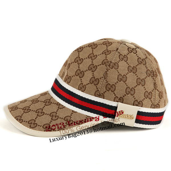 Gucci Hat GG14 Apricot&White