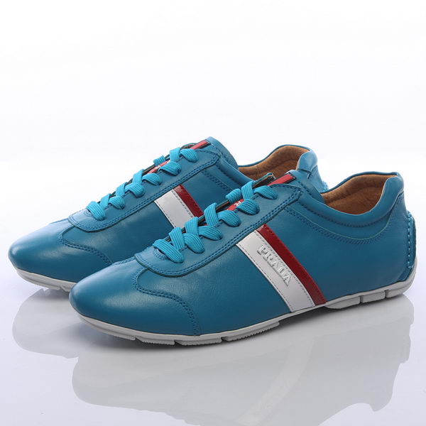 Prada Calf Leather Men Shoe PD311 Blue