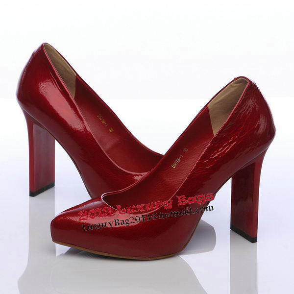 Prada Patent Leather 100mm Pump PD300 Wine