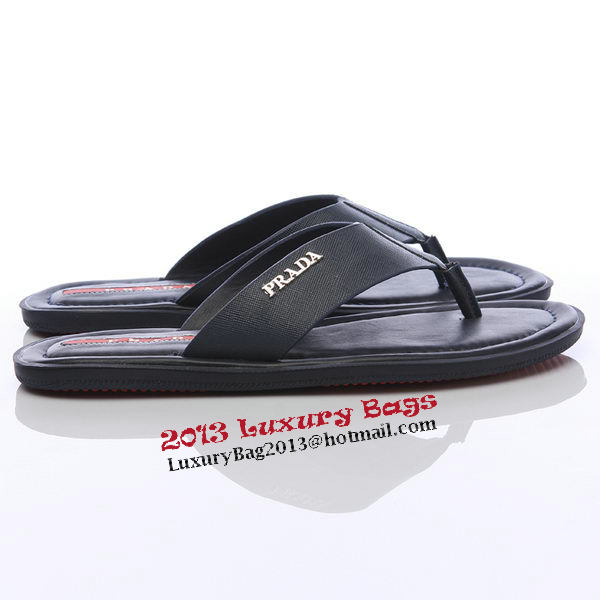 Prada Saffiano Leather Slipper PD308 Blue