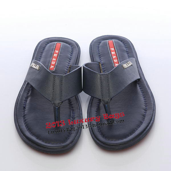 Prada Saffiano Leather Slipper PD308 Blue