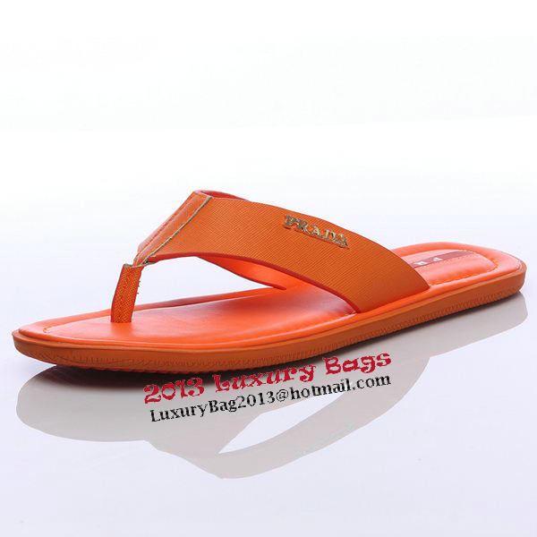 Prada Saffiano Leather Slipper PD308 Orange