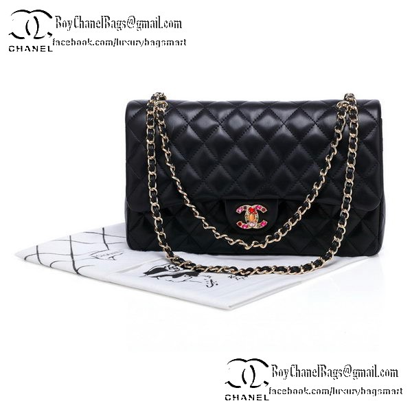 Chanel Classic Flap Bag 2.55 Series Black Original Leather CHA1112 Multicolour