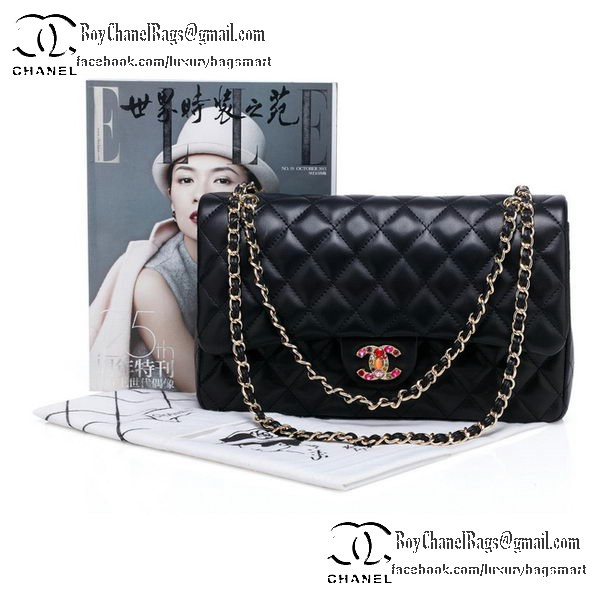 Chanel Classic Flap Bag 2.55 Series Black Original Leather CHA1112 Multicolour