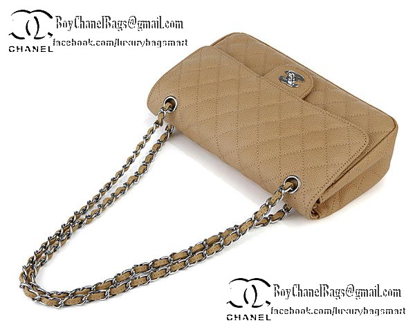 Chanel Classic Flap Bag 2.55 Series Cannage Pattern CHA1112 Apricot