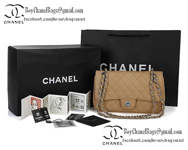 Chanel Classic Flap Bag 2.55 Series Cannage Pattern CHA1112 Apricot