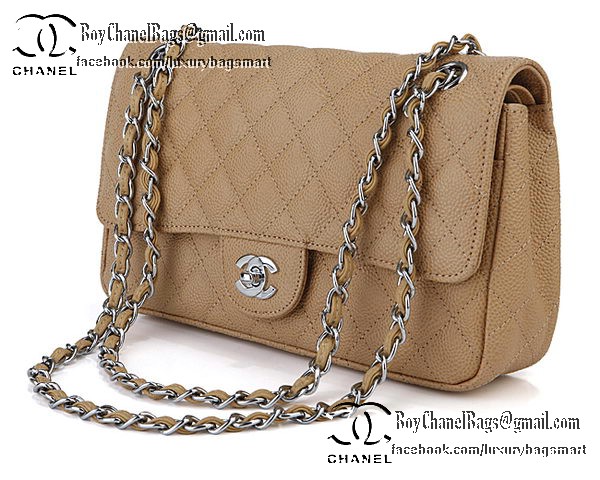 Chanel Classic Flap Bag 2.55 Series Cannage Pattern CHA1112 Apricot