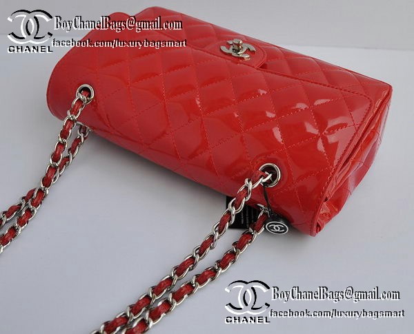 Chanel Classic Flap Bag 2.55 Series Patent Leather CHA1112 Red