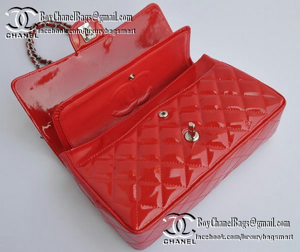 Chanel Classic Flap Bag 2.55 Series Patent Leather CHA1112 Red