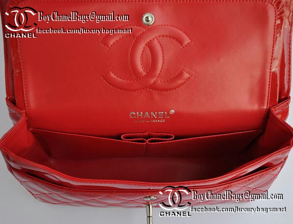 Chanel Classic Flap Bag 2.55 Series Patent Leather CHA1112 Red