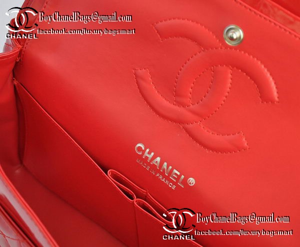 Chanel Classic Flap Bag 2.55 Series Patent Leather CHA1112 Red