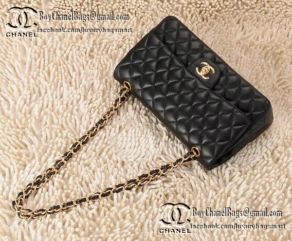 Chanel Classic Flap Bag 2.55 Series Sheepskin Leather CHA1112 Black