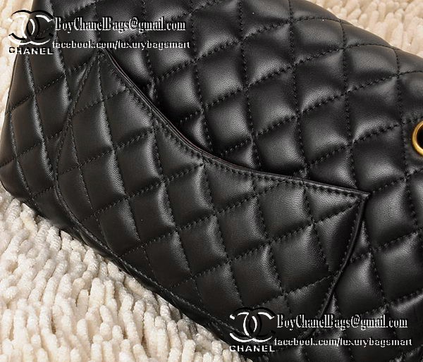 Chanel Classic Flap Bag 2.55 Series Sheepskin Leather CHA1112 Black