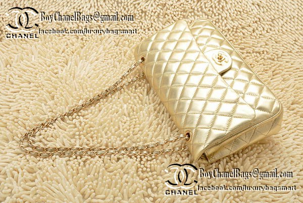 Chanel Classic Flap Bag 2.55 Series Sheepskin Leather CHA1112 Gold