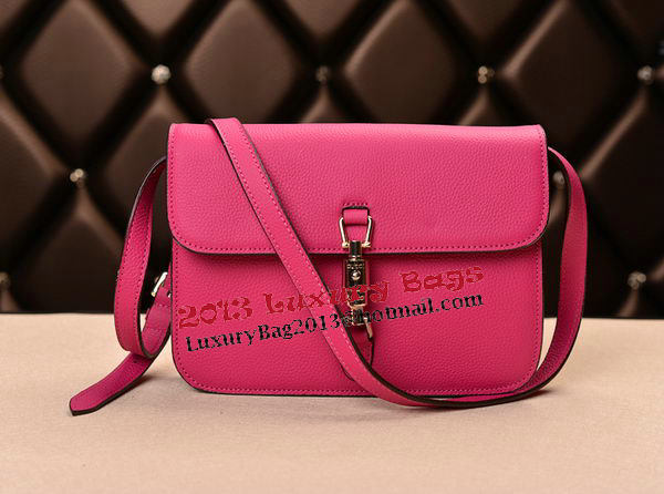 2014 Gucci Original Grainy Leather Shoulder Bag 335188 Rose