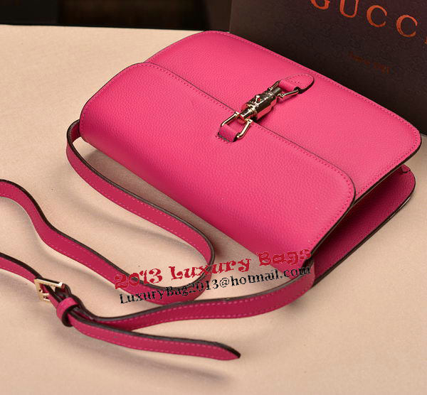 2014 Gucci Original Grainy Leather Shoulder Bag 335188 Rose