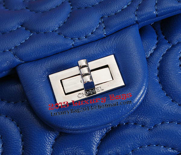 Chanel 2.55 Series Flap Bag Camellia Sheepskin Leather CHA1112