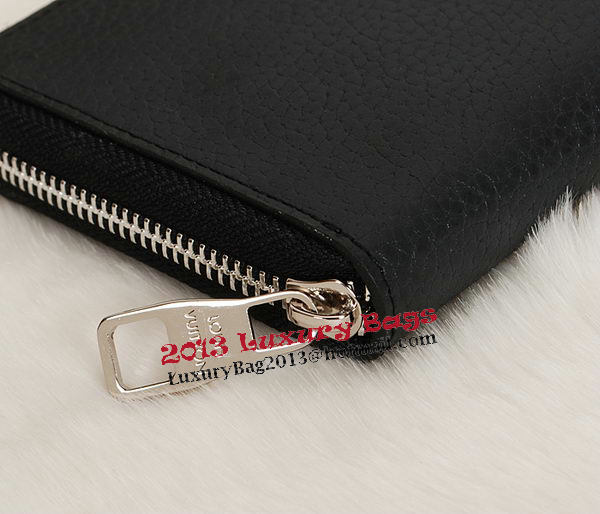 Louis Vuitton Grainy Leather Zippy Wallet M60017