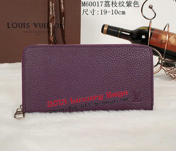 Louis Vuitton Grainy Leather Zippy Wallet M60017