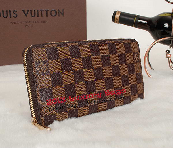 Louis Vuitton Wallets Monogram Damier Canvas Zippy N60015