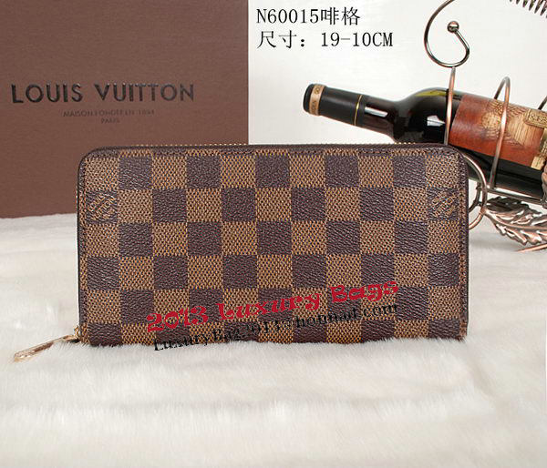 Louis Vuitton Wallets Monogram Damier Canvas Zippy N60015