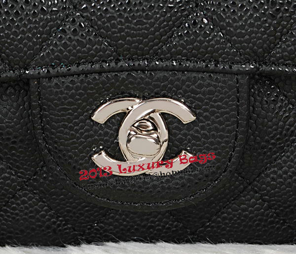 Chanel Classic Flap Bag 2.55 Series Original Cannage Pattern CHA1112 Black