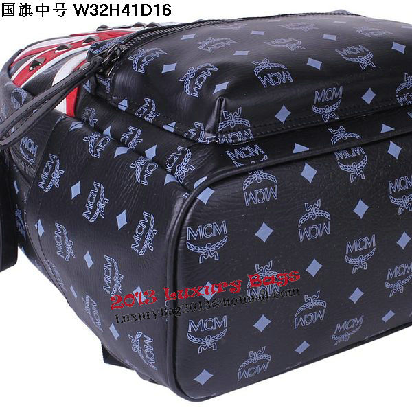 MCM Medium Flag of UK Backpack MC5173 Black