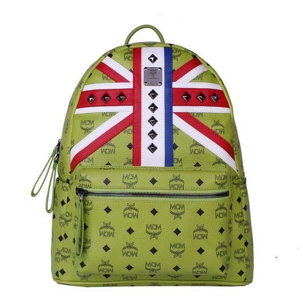 MCM Medium Flag of UK Backpack MC5173 Green