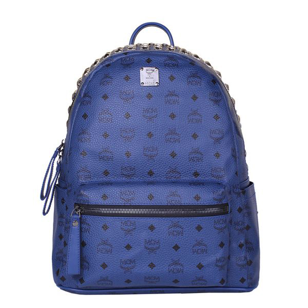 MCM Medium Top Studs Backpack MC4232 Royal