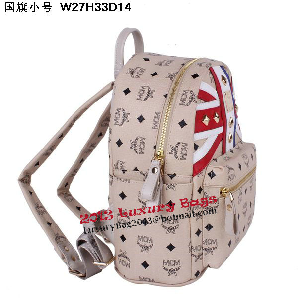 MCM Small Flag of UK Backpack MC5173S Beige