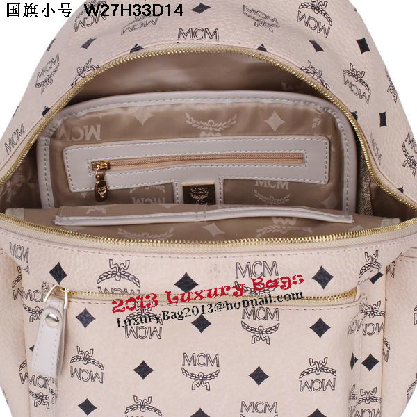 MCM Small Flag of UK Backpack MC5173S Beige