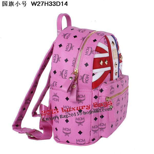 MCM Small Flag of UK Backpack MC5173S Rosy