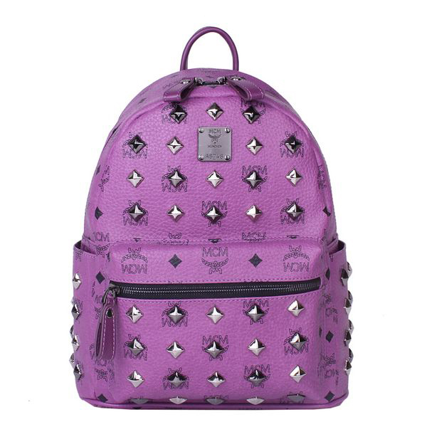 MCM Stark Studded Small Backpack MC2089S Purple