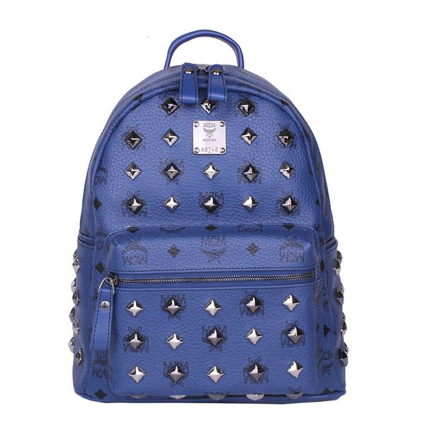 MCM Stark Studded Small Backpack MC2089S Royal