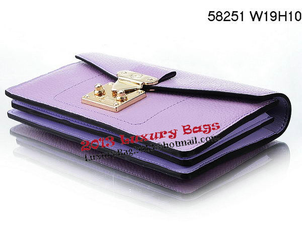 Louis Vuitton Veau Cachemire Leather Dauphine Wallet M58251 Lavender