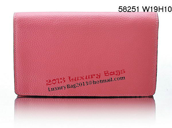 Louis Vuitton Veau Cachemire Leather Dauphine Wallet M58251 Pink