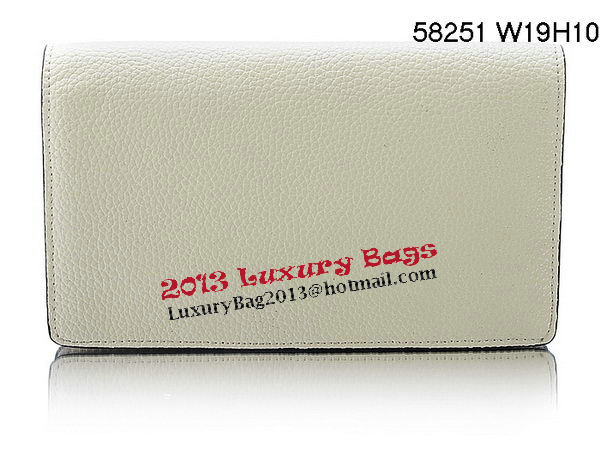 Louis Vuitton Veau Cachemire Leather Dauphine Wallet M58251 White